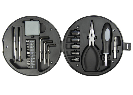 Набор инструментов в форме колеса TORQ, черный