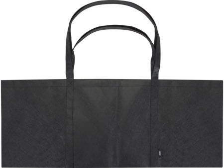Jumbo эко-сумка очень большого размера из нетканого материала, объемом 65 л, сплошной черный