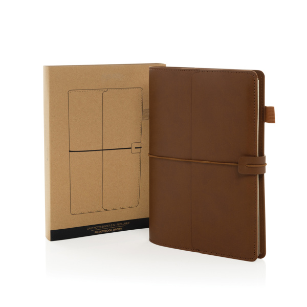 Многофункциональный блокнот Daily Notes Binder 3 в 1 в обложке из PU, А5