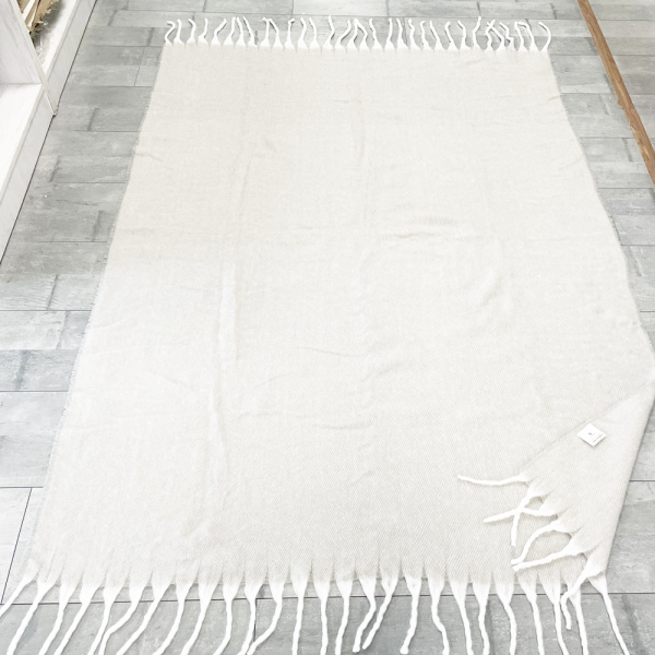 Плед акриловый SUPER SOFT NATURE, белый