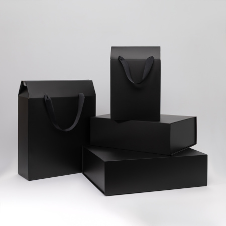 Подарочная коробка-пакет универсальная малая, черная