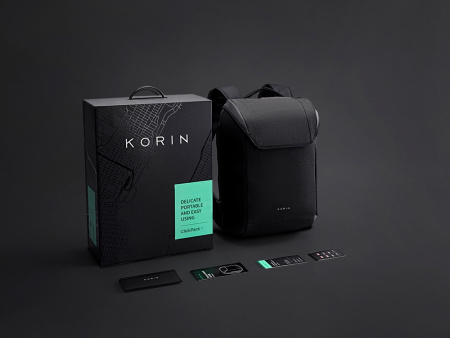 Водостойкий антикражный рюкзак Clickpack для ноутбука 15.6, черный