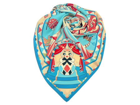 Платок Русская неваляшка. Праздник