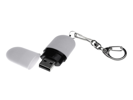 Флешка Goutte Soft-touch на 16 Гб, белый