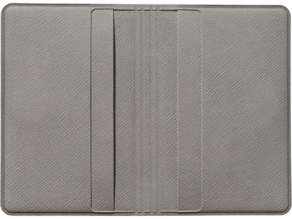 Футляр-книжка на 4-е карты с RFID Favor, серый