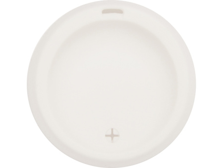 Стеклянный стакан Monday с силиконовой крышкой и манжетой, 350мл, белый