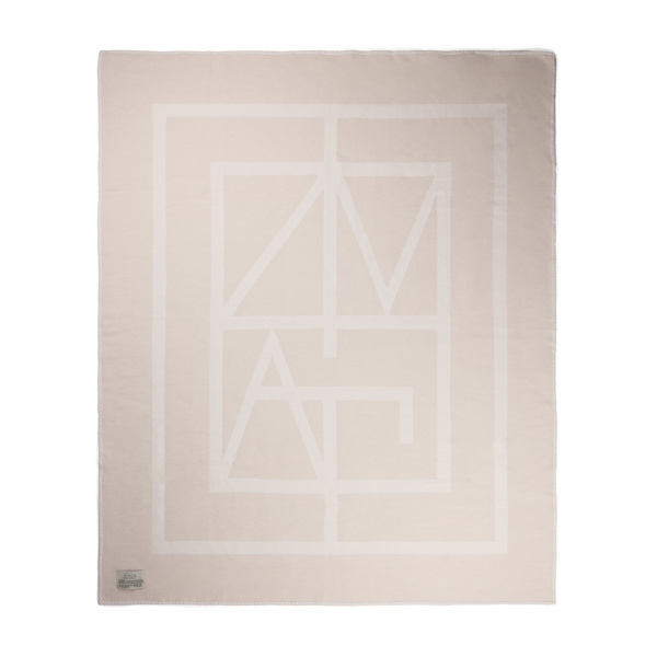 Плед VINGA Monogram из переработанного полиэстера GRS, 170x130 см