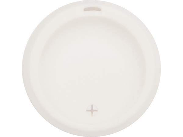 Стеклянный стакан Monday с силиконовой крышкой и манжетой, 350мл, белый