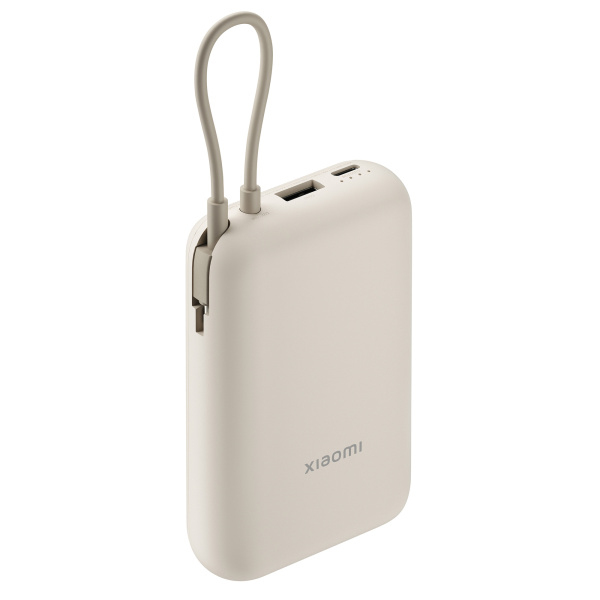 Внешний аккумулятор со встроенным кабелем 22.5W Xiaomi Power Bank 10000mAh (Integrated Cable) Tan GL