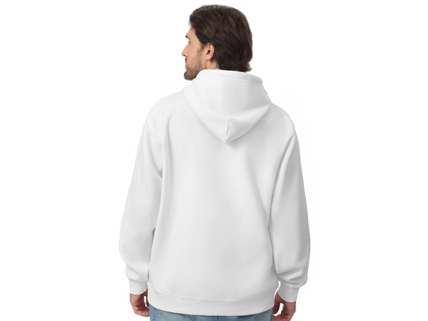 Толстовка с капюшоном оверсайз Lisbon унисекс, белый