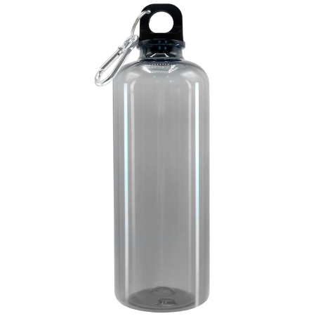 Бутылка пластиковая для воды Clipster, чёрный