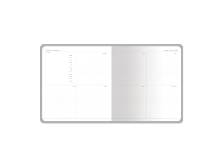 Еженедельник с каменной бумагой А5+ Carrara, зеленый