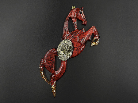 Елочные игрушки (Лошадь).Символы года Гранат