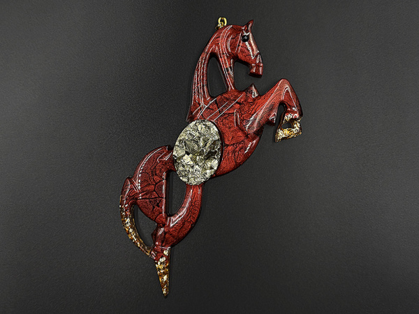 Елочные игрушки (Лошадь).Символы года Гранат