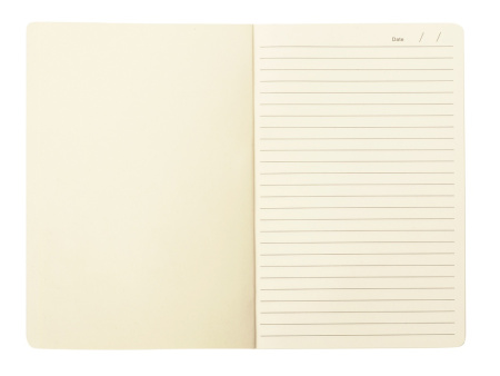 Блокнот А5 в бумажной обложке, белый