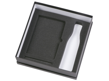 Подарочный набор с блокнотом С1, металлической ручкой и термобутылкой, красный Подарочный набор с блокнотом С1, металлической ручкой и термобутылкой, красный