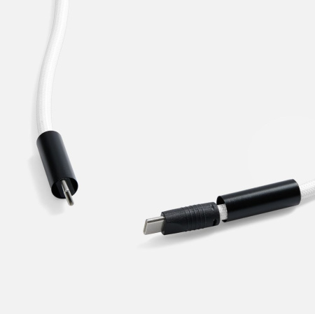 Кабель-ланьярд energyFlex Power Delivery 60 Вт, белый