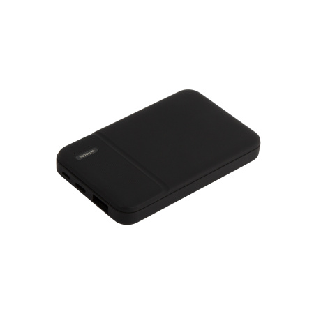 Внешний аккумулятор с подсветкой Скайлайн (Skyline), 5000 mAh, черный