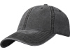 Графтон 6-панельная промытая кепка, черный