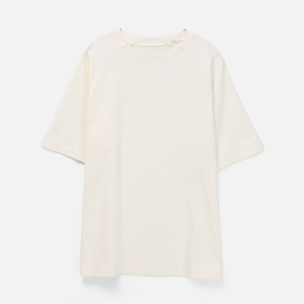 Футболка оверсайз унисекс Avenu, молочно-белая, размер XS/S