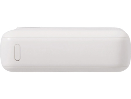 Внешний аккумулятор со встроенным кабелем Liri, QC/PD, 10000 мАч, теплый белый