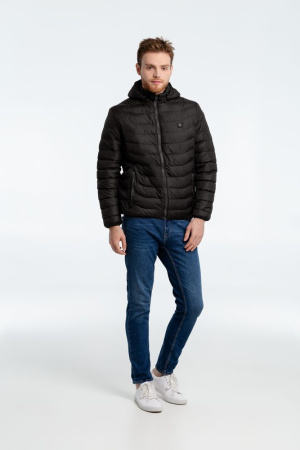 Куртка с подогревом Thermalli Chamonix черная, размер XXL