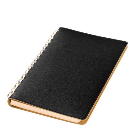 Ежедневник Виста (Vista) недатированный, черный/бежевый