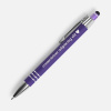 Ручка шариковая Sansen Soft Touch со стилусом, фиолетовая