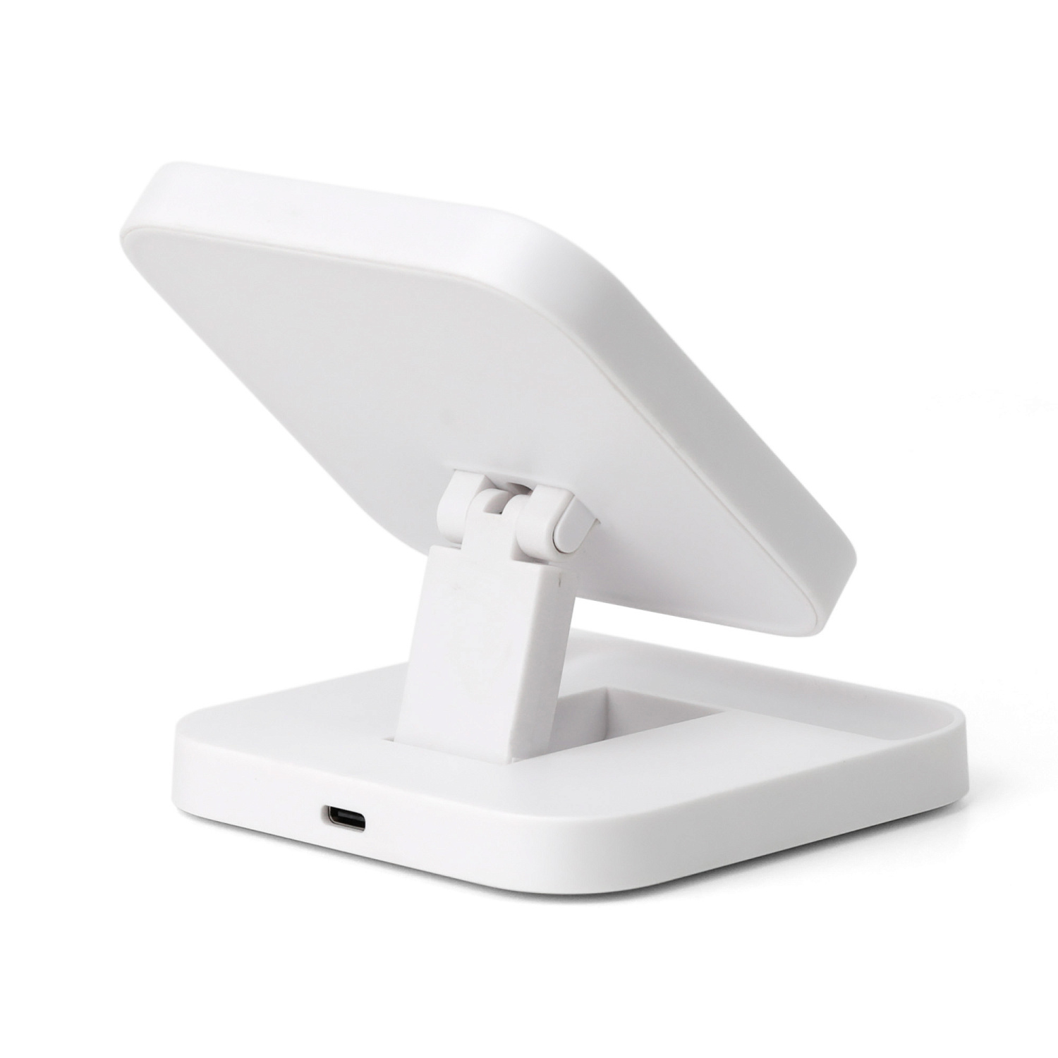Складная настольная подставка "Flex" с беспроводным (15W) зарядным устройством Складная настольная подставка "Flex" с беспроводным (15W) зарядным устройством