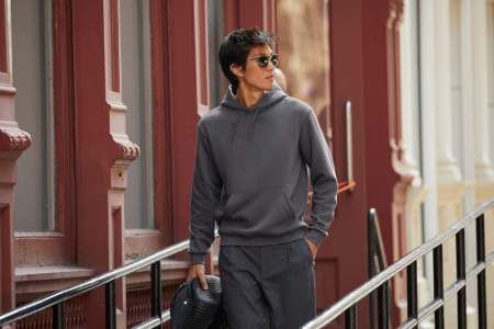 Толстовка Hooded темно-бирюзовая, размер XXS