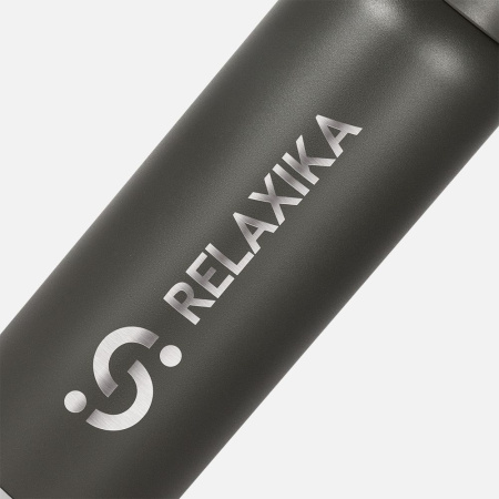 Термос Relaxika 1000 со стикерпаком, хаки