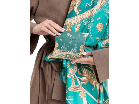 Платок Казань Драгоценная изумрудный