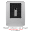 Футляр Ring для флеш накопителя металлический, размер 11,5*8,5 см, серебристый