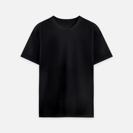 Футболка унисекс премиум AURA, 100% хлопок 200гр. черный, размер 3XL/4XL