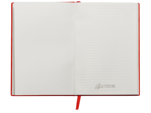 Набор блокнот в гибкой обложке А5 и металлическая шариковая ручка Nabokov, красный