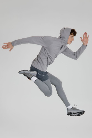 Куртка с капюшоном унисекс Begi, серая, размер XXL