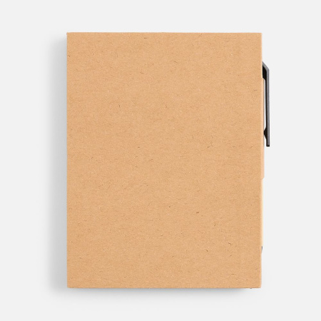 Мини-блокнот Eco Light с ручкой с черными элементами, ver.2