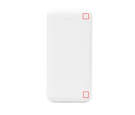 Внешний аккумулятор (powerbank) «Amper», 10 000 mAH, 5V 2.0 A, белый
