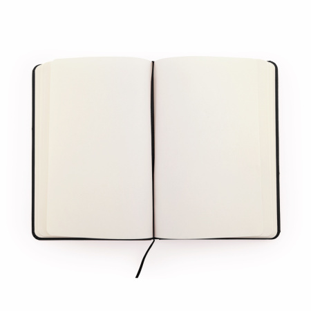 Блокнот A6 CORAL в твёрдом переплёте, ЧЕРНЫЙ