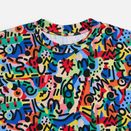 Футболка из бифлекса Morfiss с полной запечаткой на заказ, размер XS/S