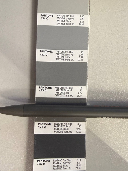 Ручка шариковая Snap Mirror матовая, металл, серый с оранжевым