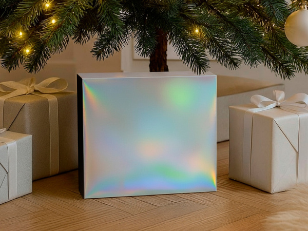 Подарочная коробка с голографическим шубером Aurora, XL