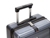 Чемодан TORBER БАЙКАЛ, тёмно-серый металлик, поликарбонат, 37,5 x 20 х 54 см, 37 л