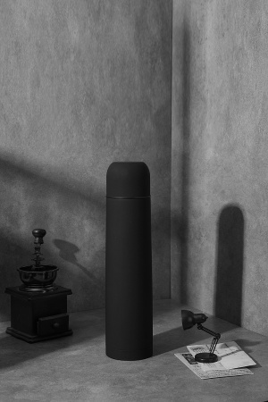 Термос софт-тач Yanemal 1 л. (черный)