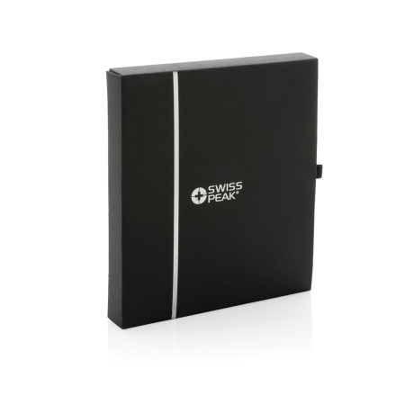 Обложка на паспорт с багажной биркой Swiss Peak из переработанного полиуретана GRS Обложка на паспорт с багажной биркой Swiss Peak из переработанного полиуретана GRS