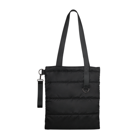 Шоппер Superbag Bubble, с магнитной кнопкой (черный)