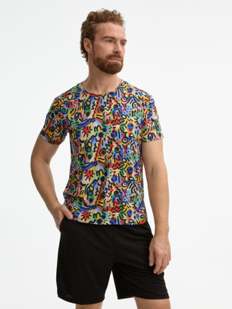 Футболка унисекс Senti с полной запечаткой на заказ, размер S