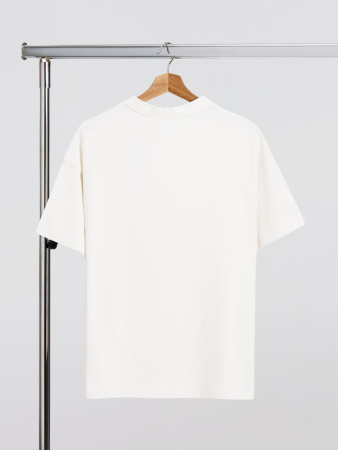 Футболка оверсайз унисекс Sinkopa, молочно-белая, размер M/L