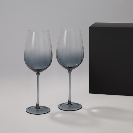 Подарочный набор 2 бокала для вина Mancera в черной коробке