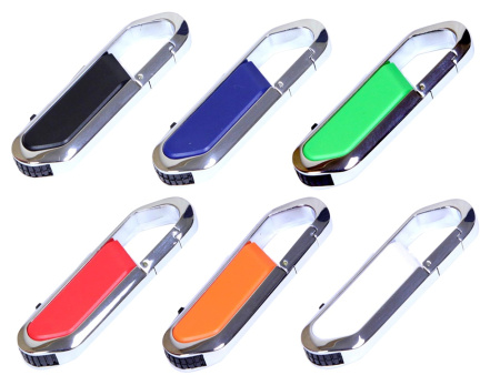 Флешка в виде карабина, 16 Гб, белый/серебристый